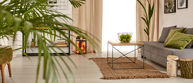 living room designed in the konmari method
